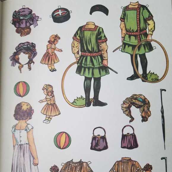 Antique Edwardian Paper Dolls 8 Dolls/32 costumes - Picture 11 of 13